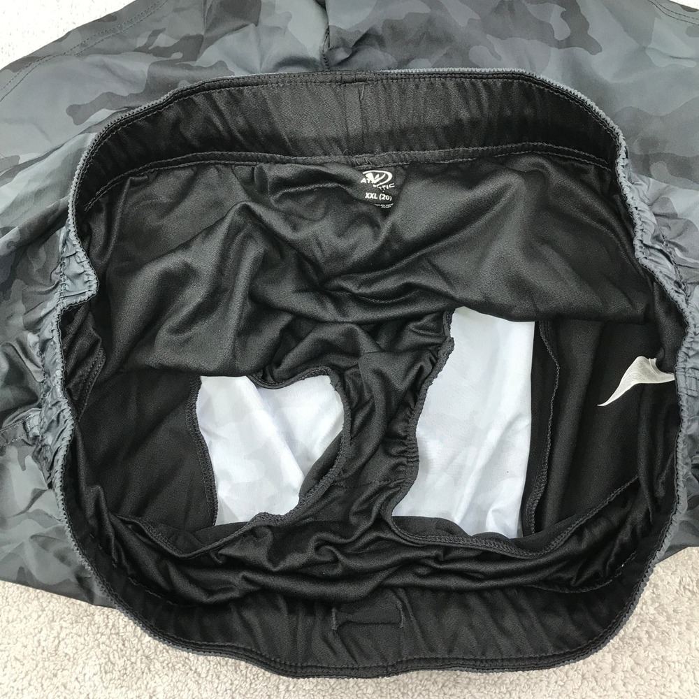 Athletic Works Running Shorts Womens XXL 20 Black Camo DriWorks Active VT6912 - Picture 6 of 11